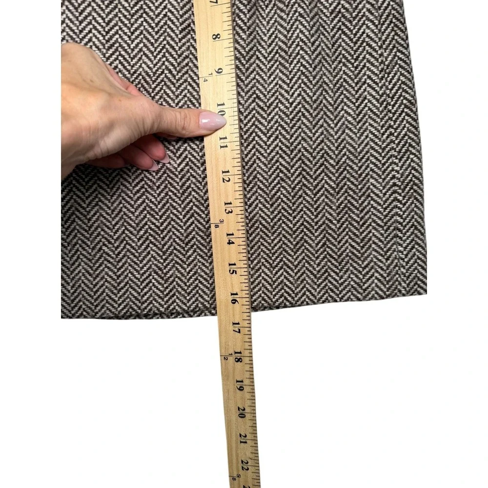 Vineyard Vines Herringbone wool blend‎ A-Line preppy Mini Skirt Women's Size 10